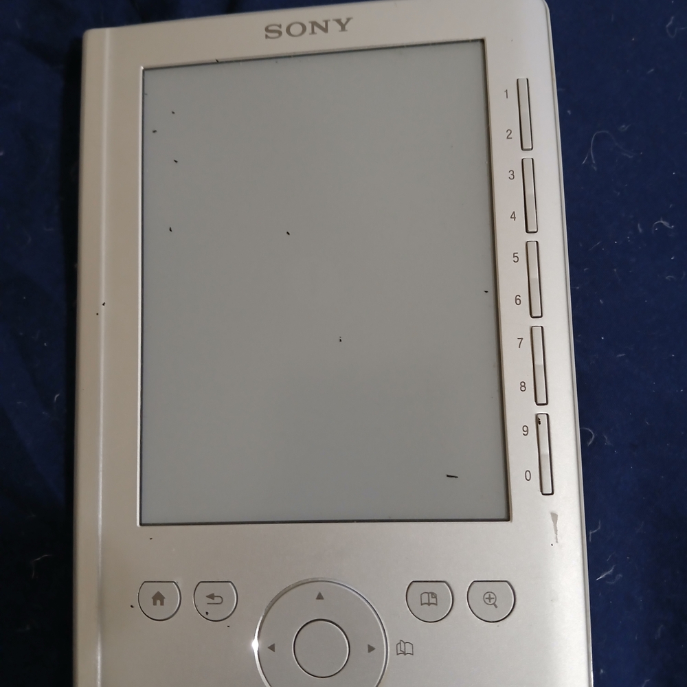 Sony Silver Portable E-Reader, Excellent Condition
